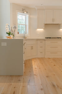 Wide Plank White Oak Hardwood Flooring Champagne