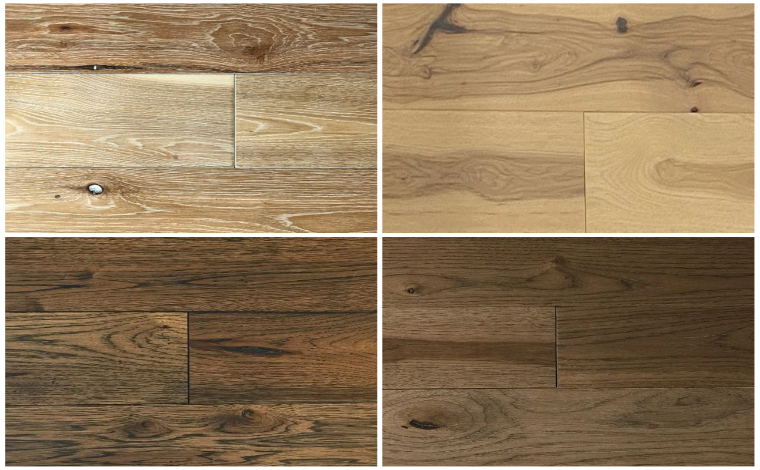 Canadian Hickory Hardwood Flooring Swatches