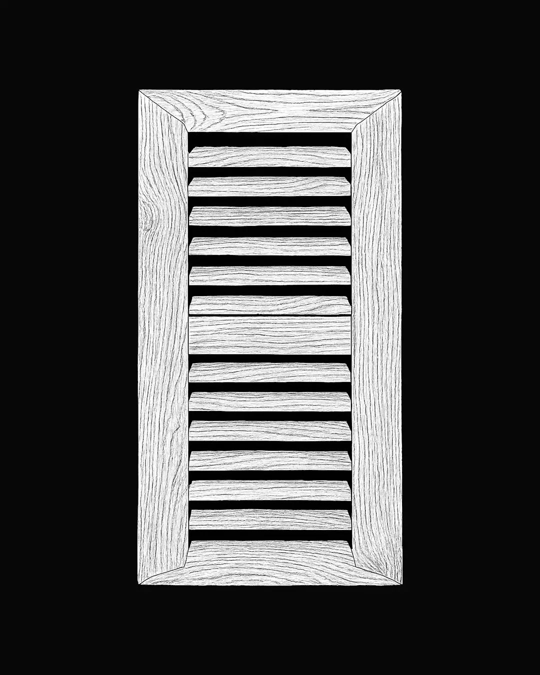 Hickory Flush Hardwood Vent