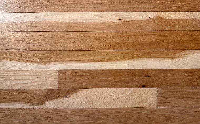 3-1/4" Hickory Natural Country Grade Wire Brushed Matte Finish