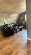 4" Red Oak Natural Rustic Grade Wire Brushed Matte Finish