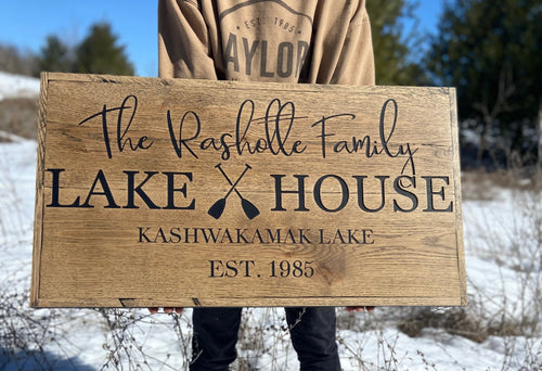 Wood Sign | Family Lake House