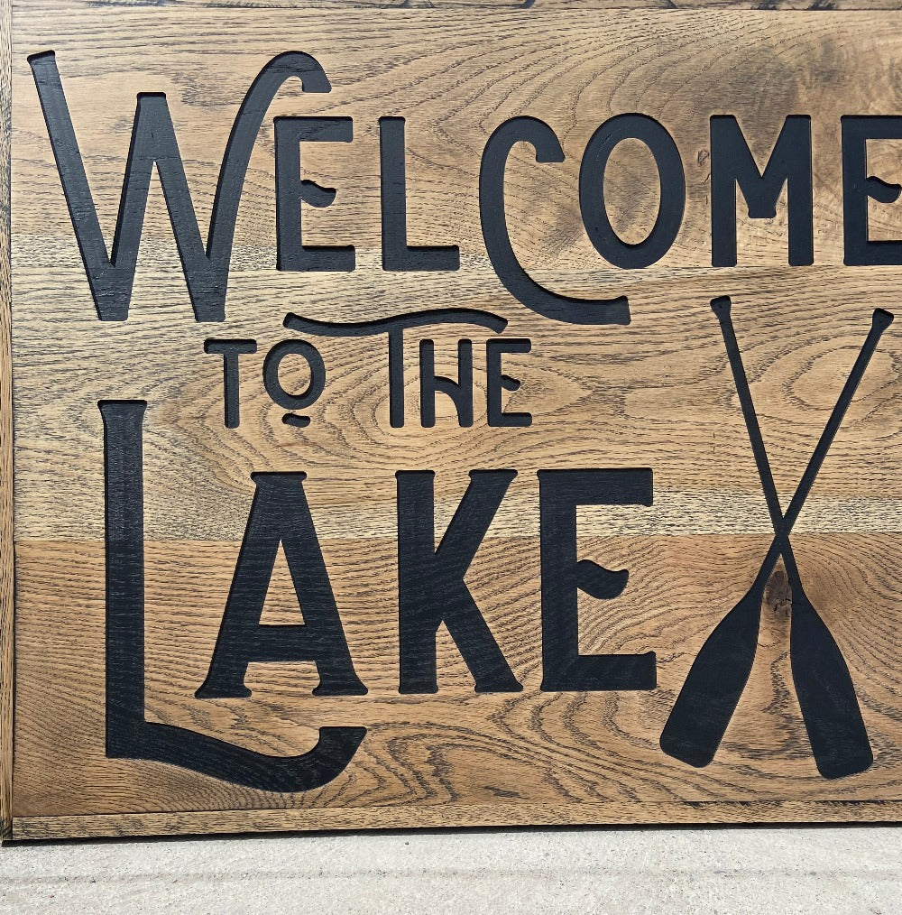 Wood Sign | Welcome to the Lake