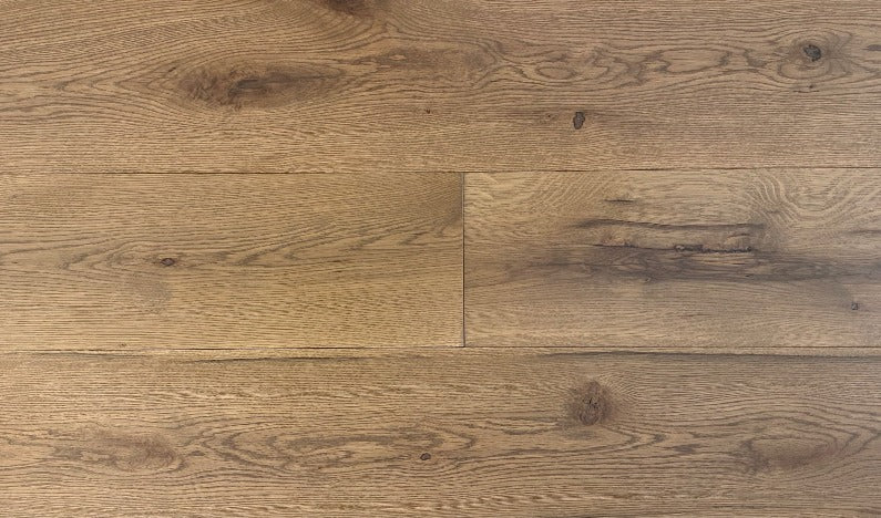 Wide Plank White Oak Hardwood Flooring Cinder