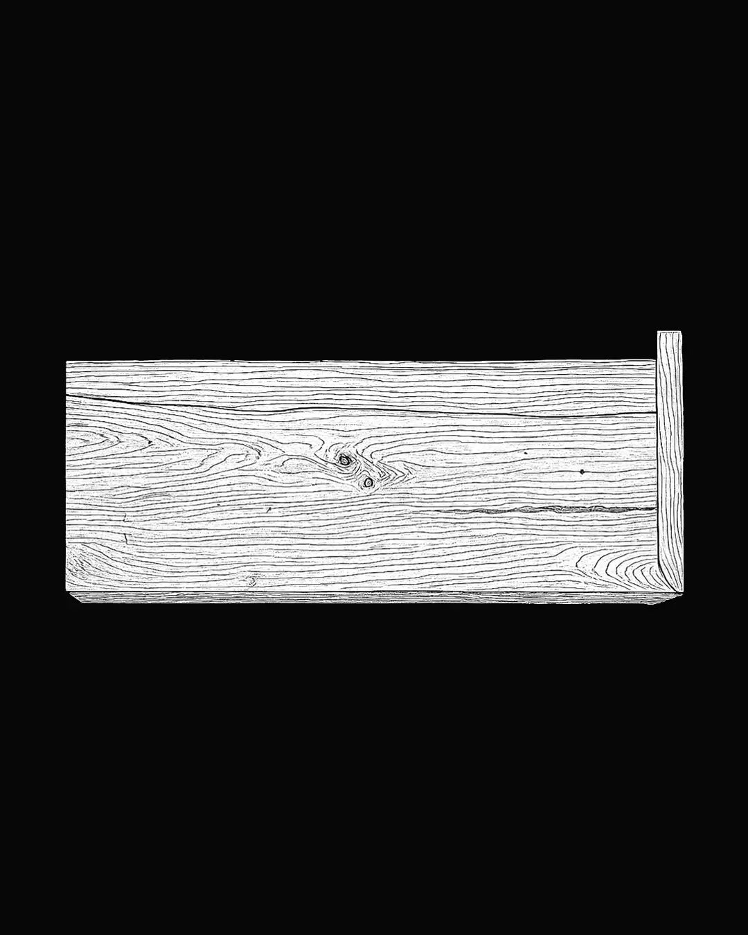 White Oak Stair Treads Right Side Return