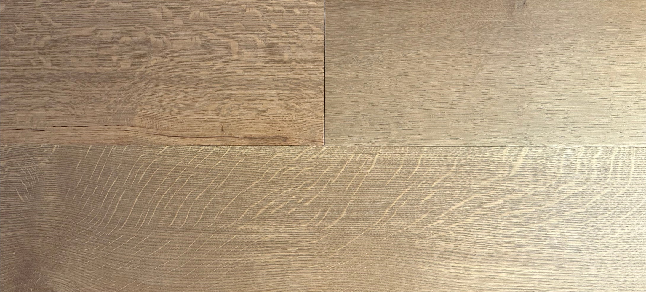 Mid Tone White Oak Wide Plank Hardwood Flooring