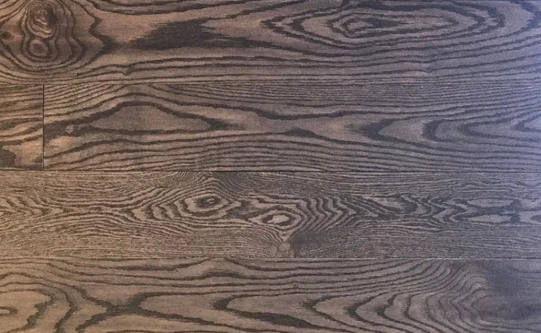 6" Engineered Red Oak Storm Wire Brushed Matte Finish