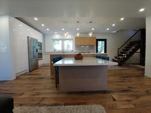 Wide Plank White Oak Hardwood Flooring Natural 1850 Circular Sawn