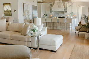 Wide Plank White Oak Hardwood Flooring Champagne