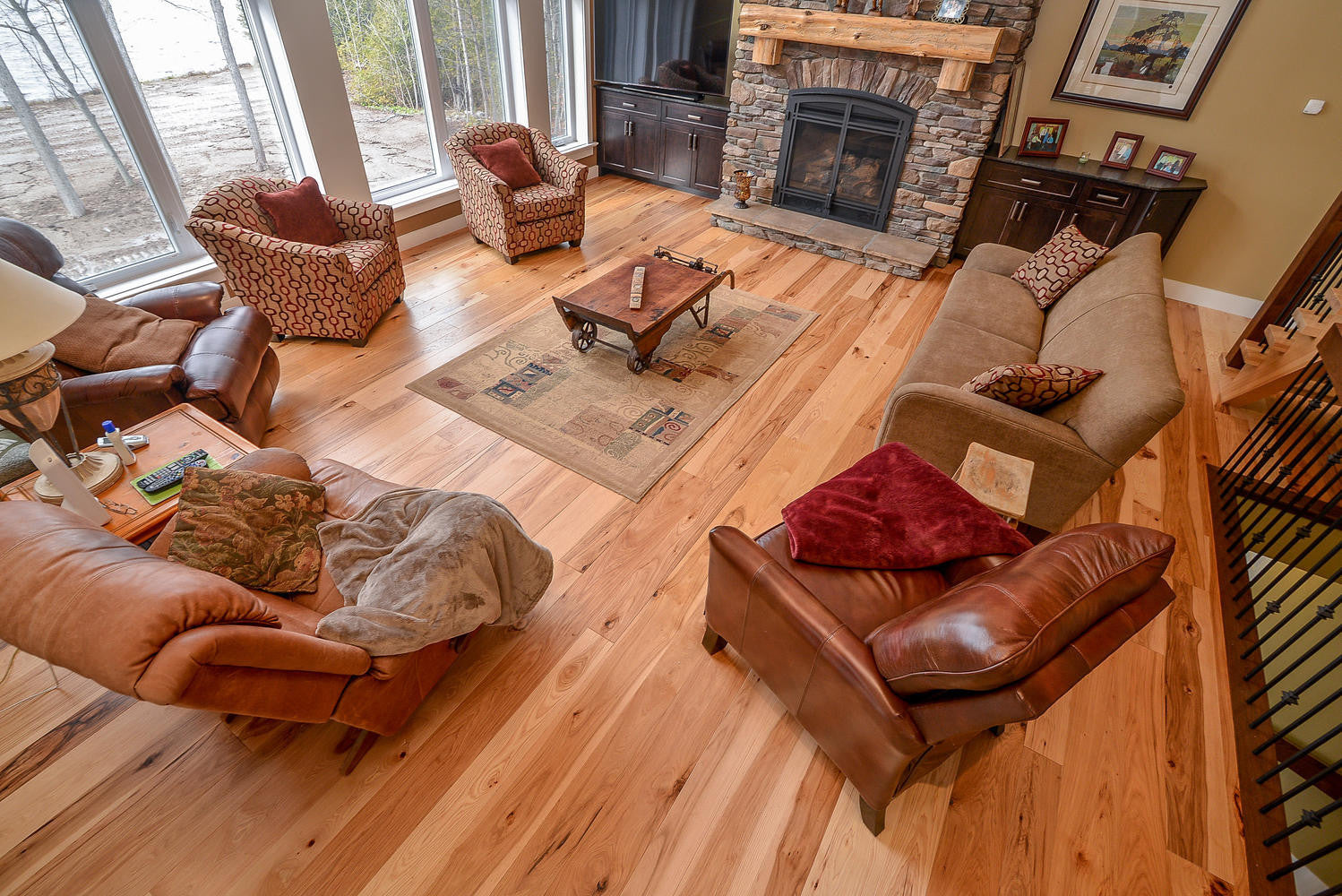 Hickory Hardwood Flooring - Gaylord Wide Plank Flooring 