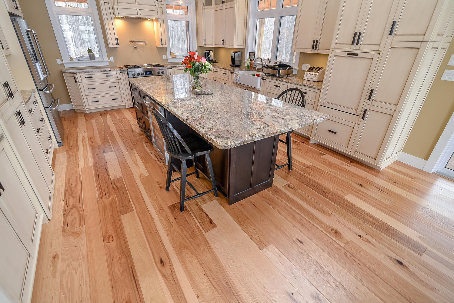 Hickory Hardwood Flooring - Gaylord Wide Plank Flooring 
