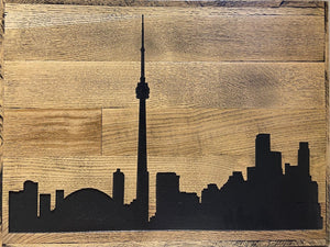 Wood Sign | Toronto Skyline