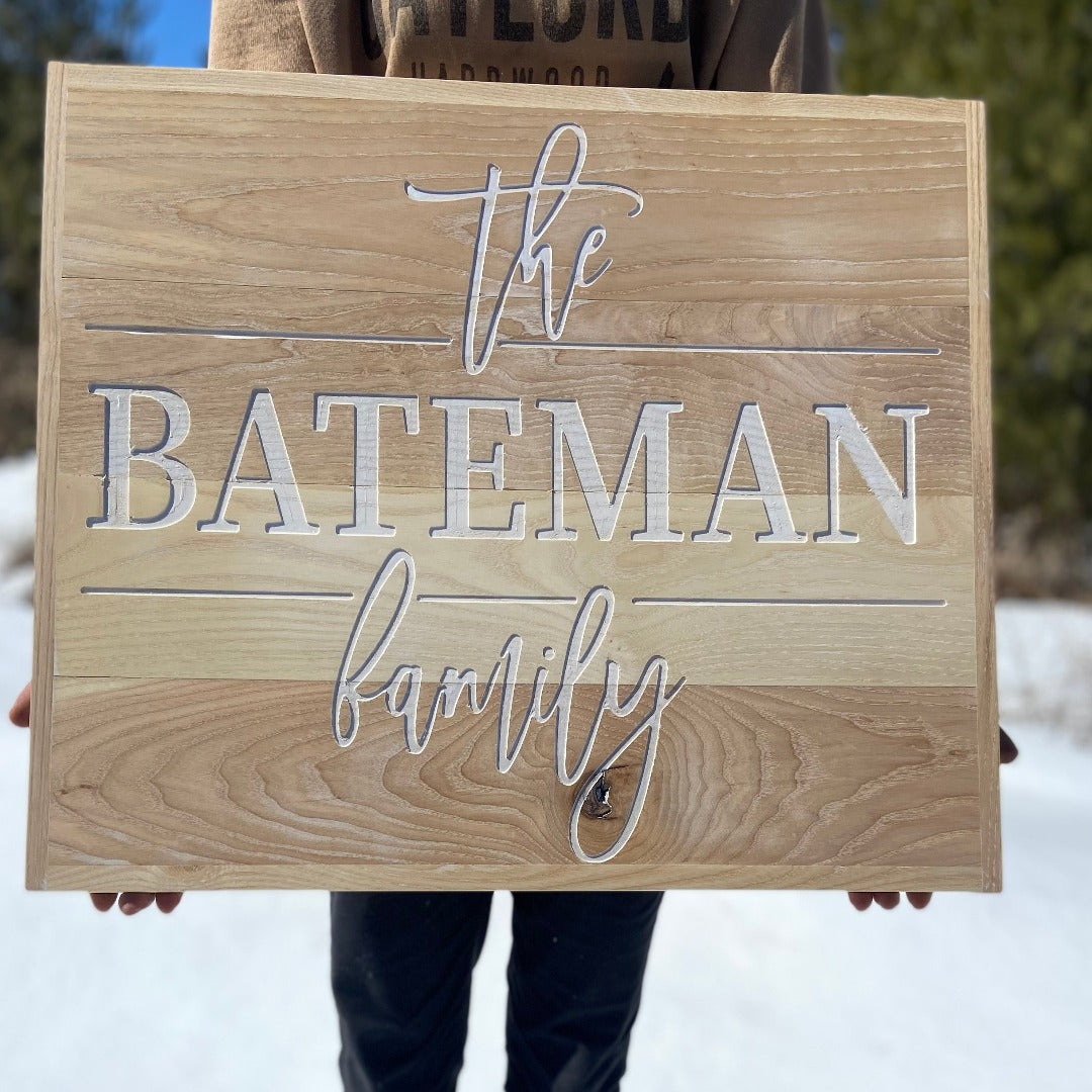 Wood Sign | Family Name Sign