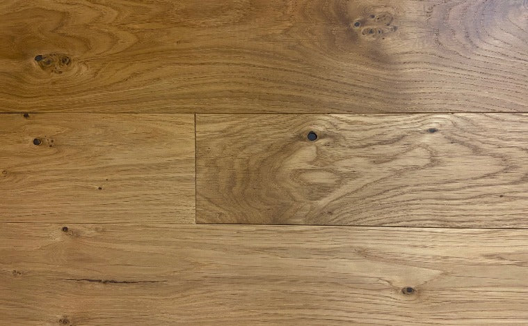 5" White Oak Natural Rustic Grade Matte Finish