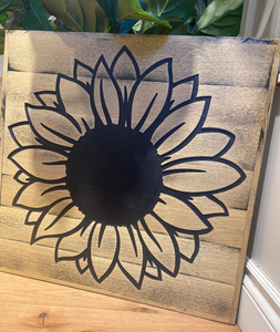 Wood Sign | Sunflower