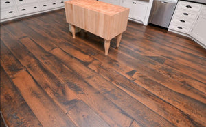 Wide Plank White Oak Hardwood Flooring Toffee 1850 Circular Sawn