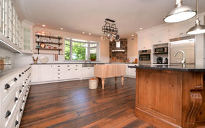 Wide Plank White Oak Hardwood Flooring Toffee 1850 Circular Sawn